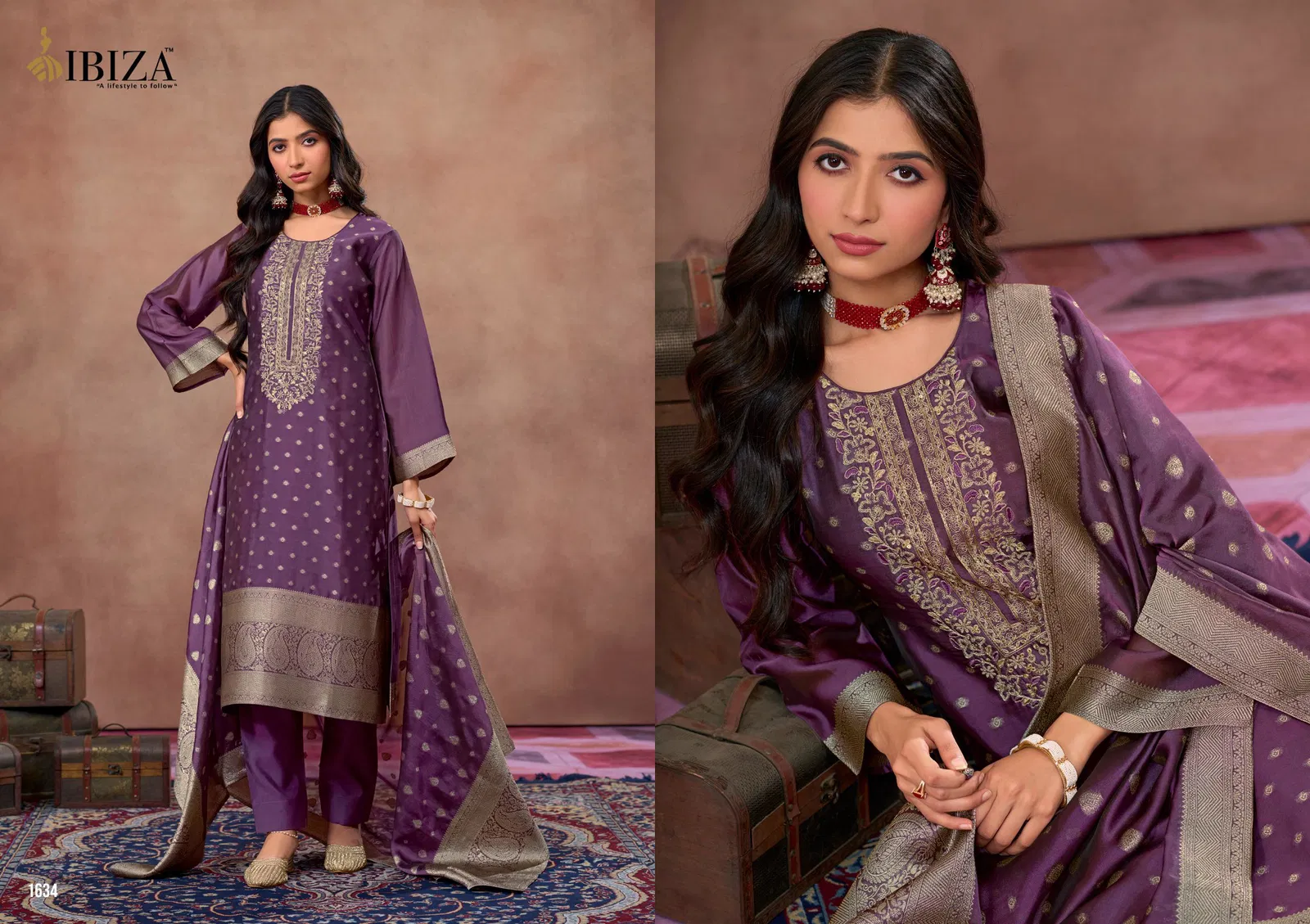 Griva By Ibiza Banglory Silk Embroidery Designer Salwar Kameez Orders In India